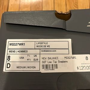New balance men’s 327 low top sneakers